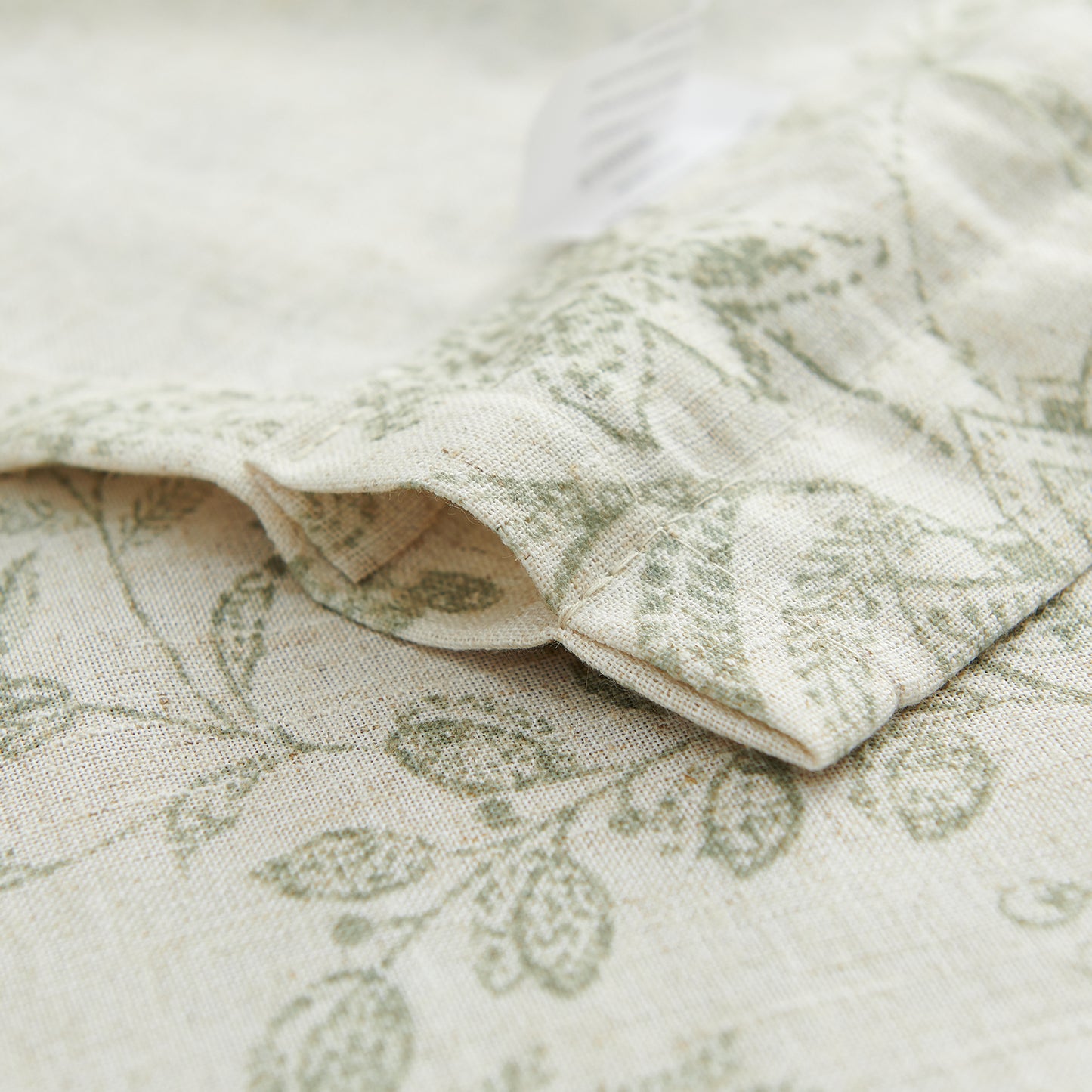 CURTAINKING Farmhouse Linen Valance Curtains for Kitchen Floral Rustic Rod Pocket Living Room Bedroom Small Window Valance 16 Inch