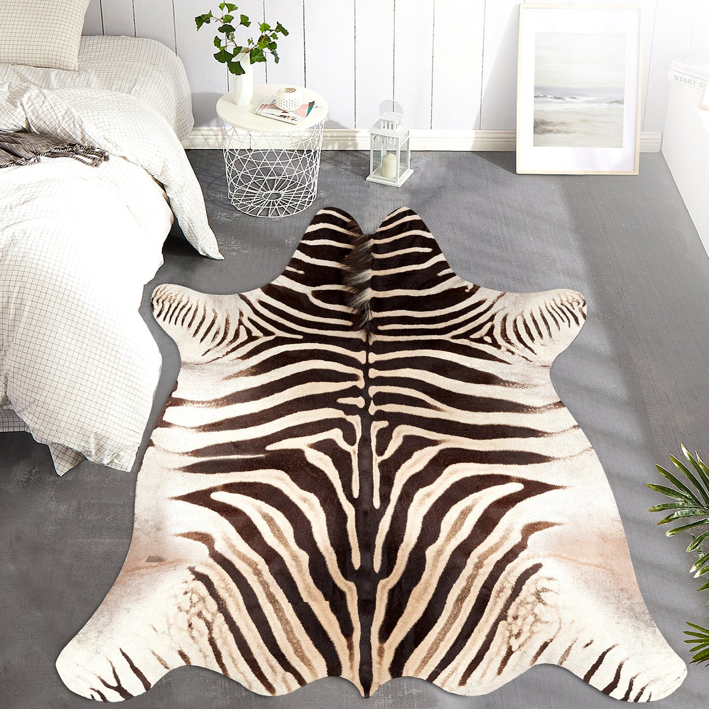 Faux Zebra Cowhide Rug Faux Cowhide Rugs JINCHAN Rugs