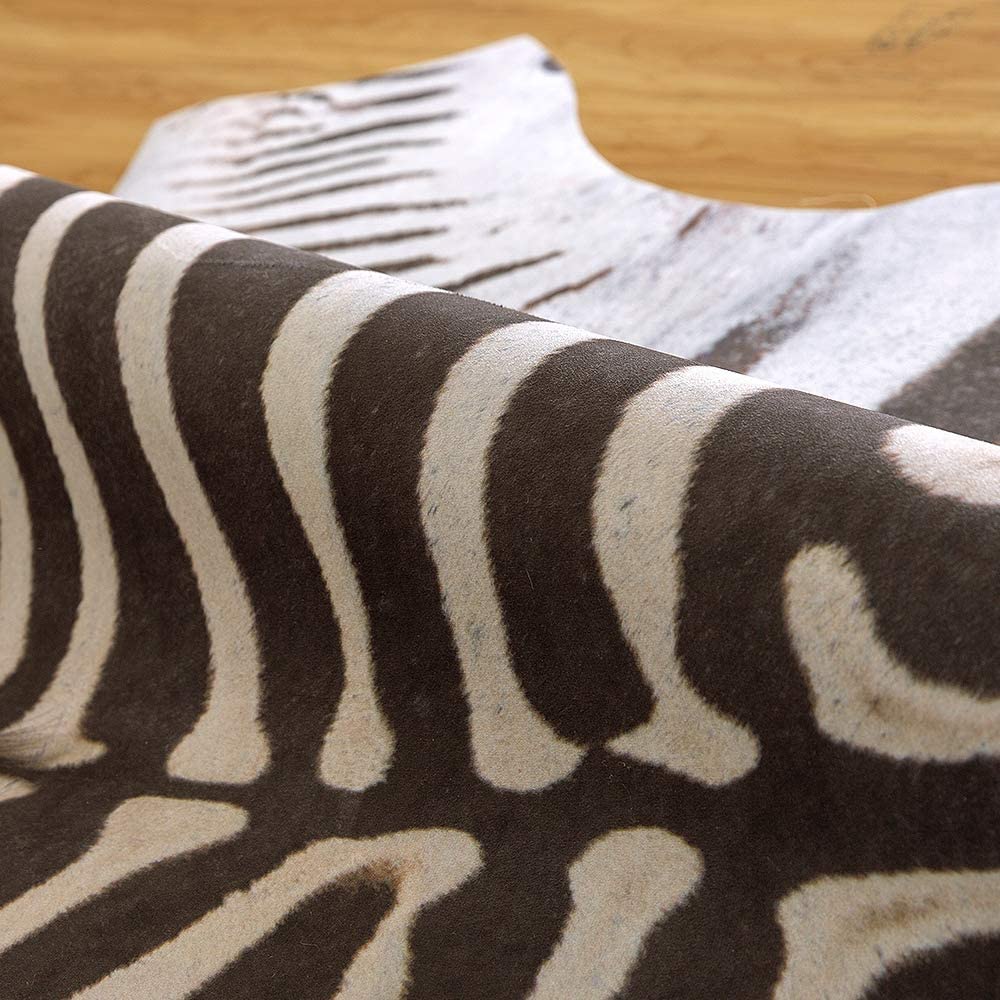 Faux Zebra Cowhide Rug Faux Cowhide Rugs JINCHAN Rugs