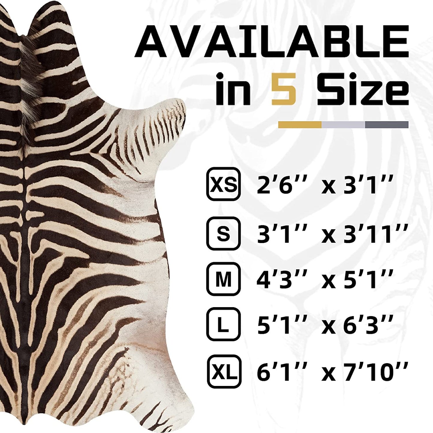 Faux Zebra Cowhide Rug Faux Cowhide Rugs JINCHAN Rugs