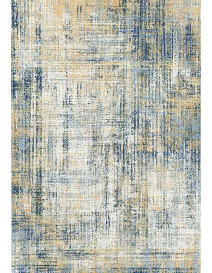 Jinchan Contemporary Modern Navy Blue Foldable Area Rug