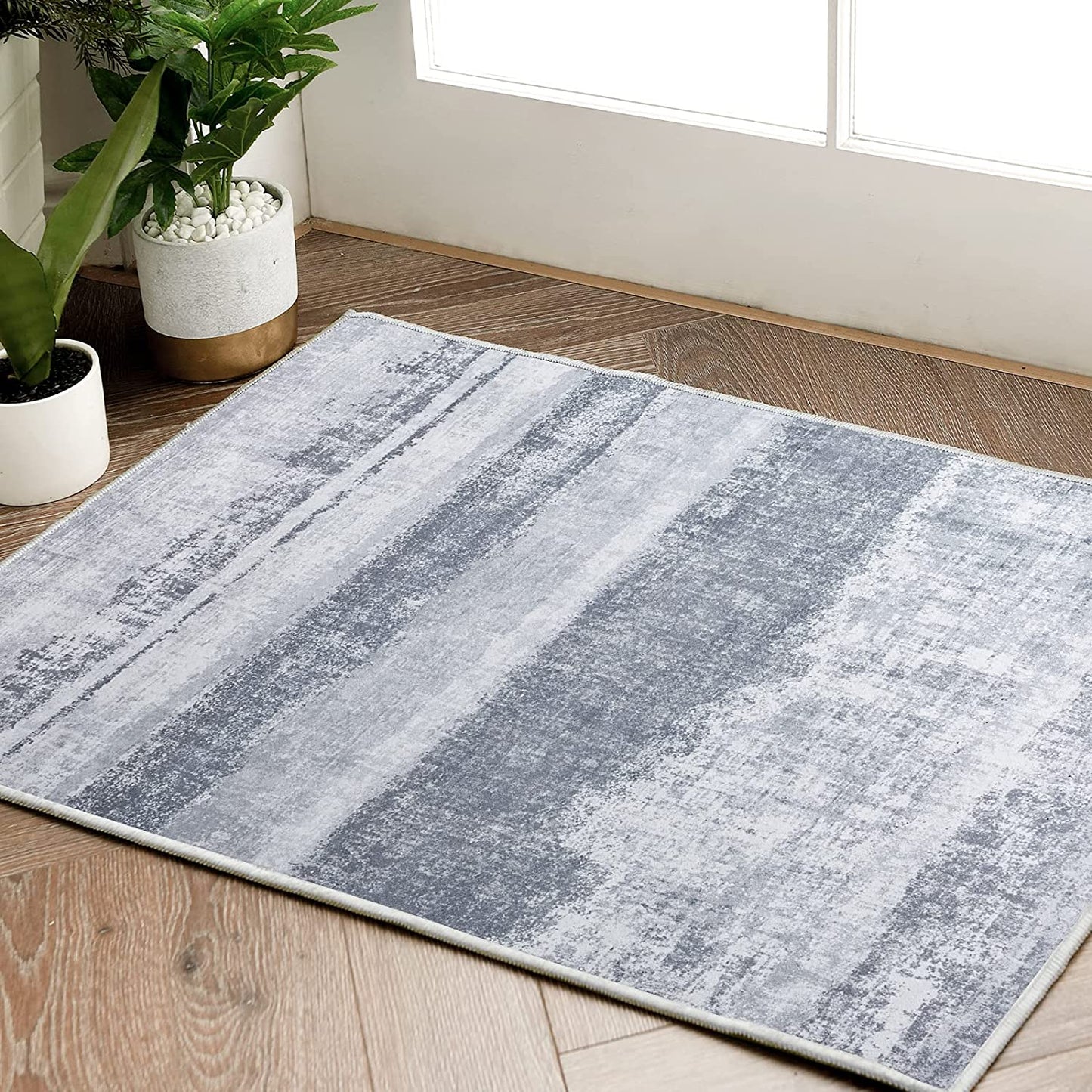 Modern Contemporary Modern Abstract Grey Area Rugs