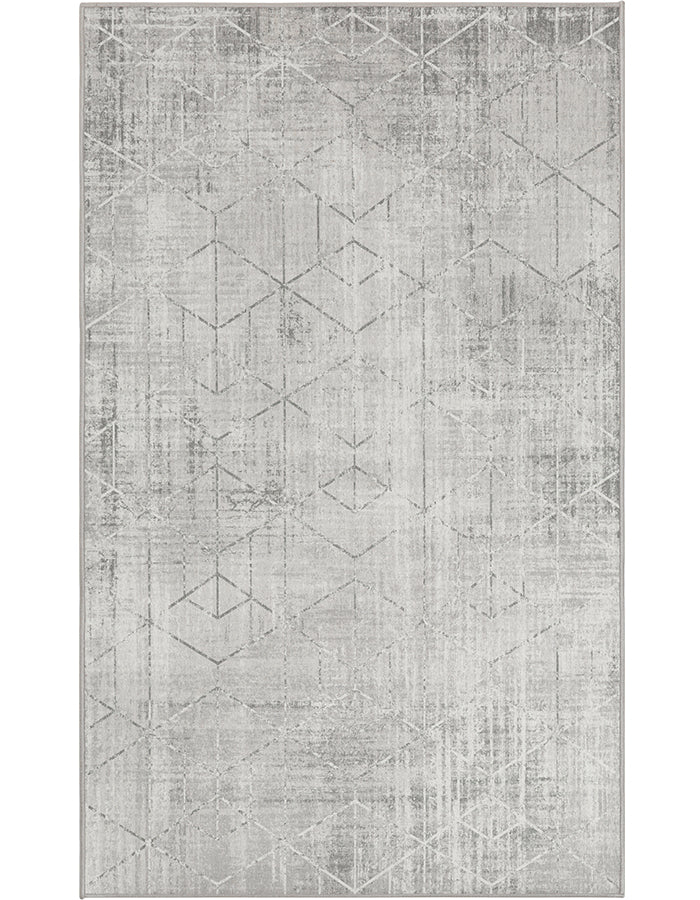 Diamond Lattice Grey Living Room Area Rug