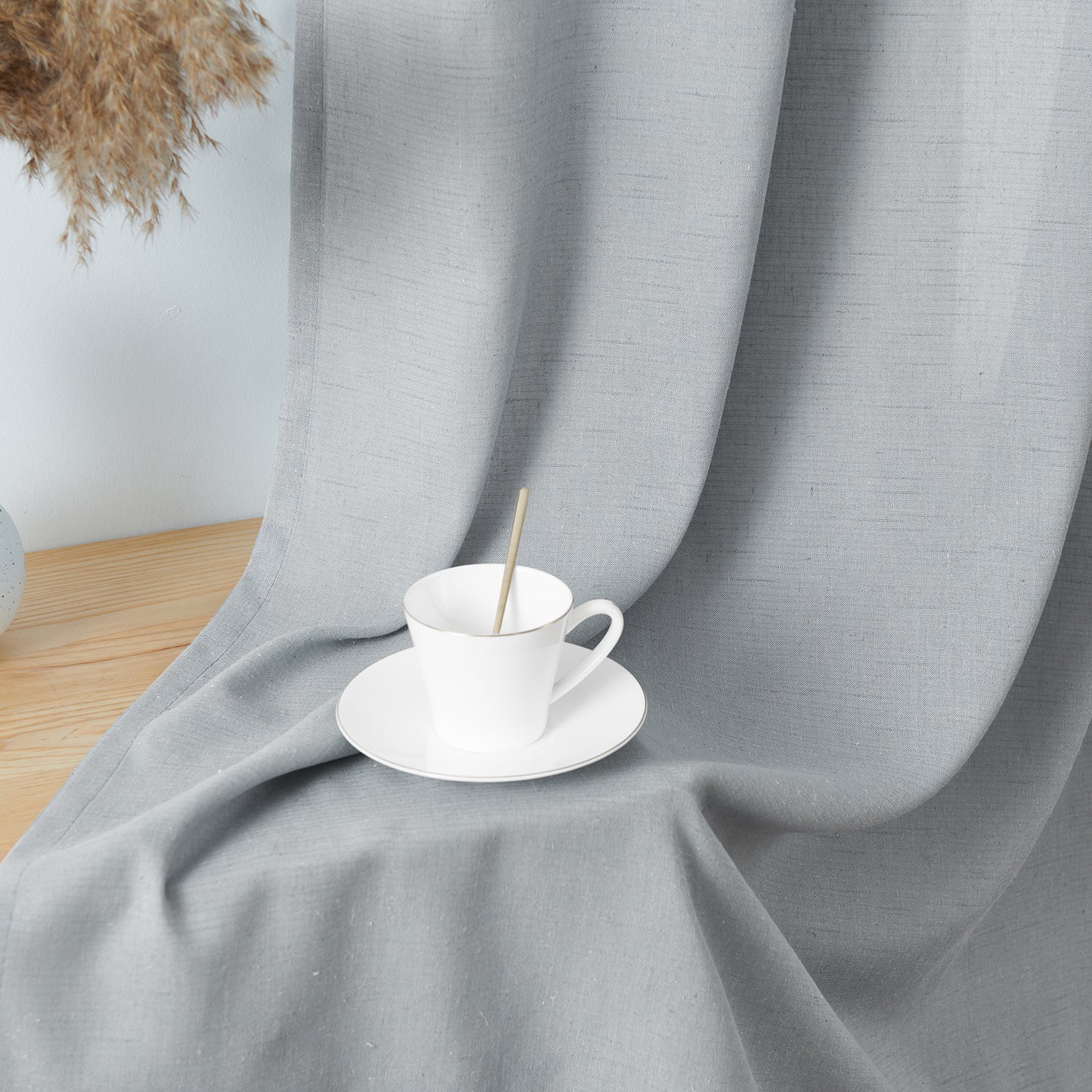 Curtainking Back Tab Curtains Light Filtering Curtains Living Room Bedroom Drapes Rod Pocket Linen Farmhouse Curtains Pack of 2