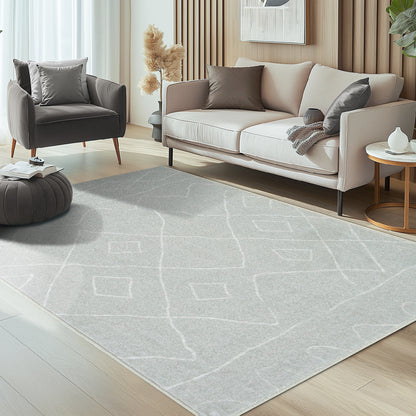 RUGKING Modern Area Rug Washable Rug Boho Carpet Non Slip Mat for Dinning Room Living Room Bedroom