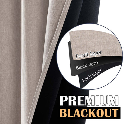Curtainking Luxury Look Blackout Curtains Grommet Top 1 Panel