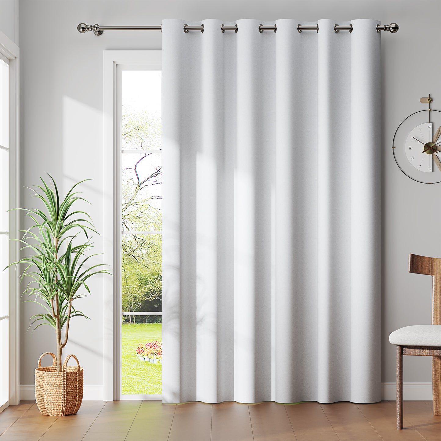 Curtainking Black out Curtain and Drapes Thermal Insulated Grommet Curtains for Living Room 2 Panels