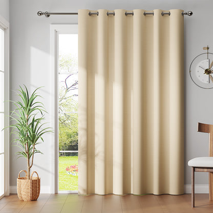 Curtainking Black out Curtain and Drapes Thermal Insulated Grommet Curtains for Living Room 2 Panels