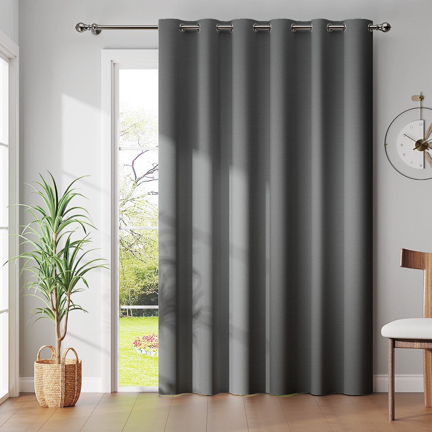 Curtainking Black out Curtain and Drapes Thermal Insulated Grommet Curtains for Living Room 2 Panels