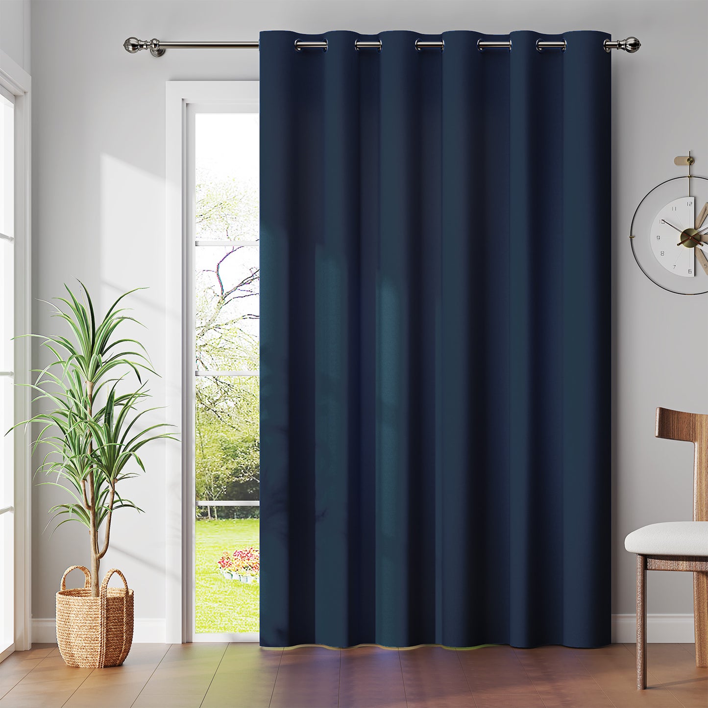 Curtainking Black out Curtain and Drapes Thermal Insulated Grommet Curtains for Living Room 2 Panels