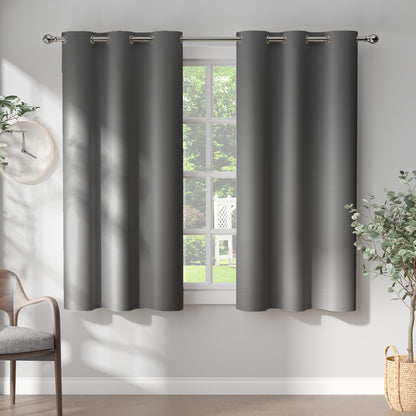 Curtainking Black out Curtain and Drapes Thermal Insulated Grommet Curtains for Living Room 2 Panels