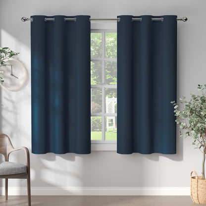 Curtainking Black out Curtain and Drapes Thermal Insulated Grommet Curtains for Living Room 2 Panels