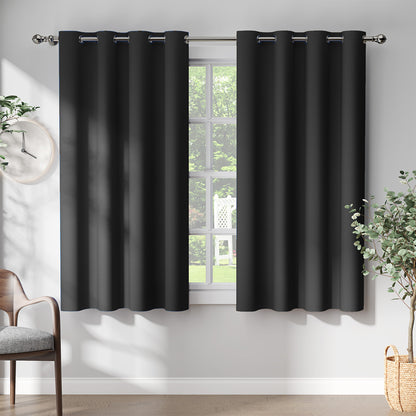 Curtainking Black out Curtain and Drapes Thermal Insulated Grommet Curtains for Living Room 2 Panels