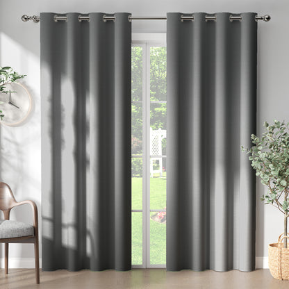 Curtainking Black out Curtain and Drapes Thermal Insulated Grommet Curtains for Living Room 2 Panels