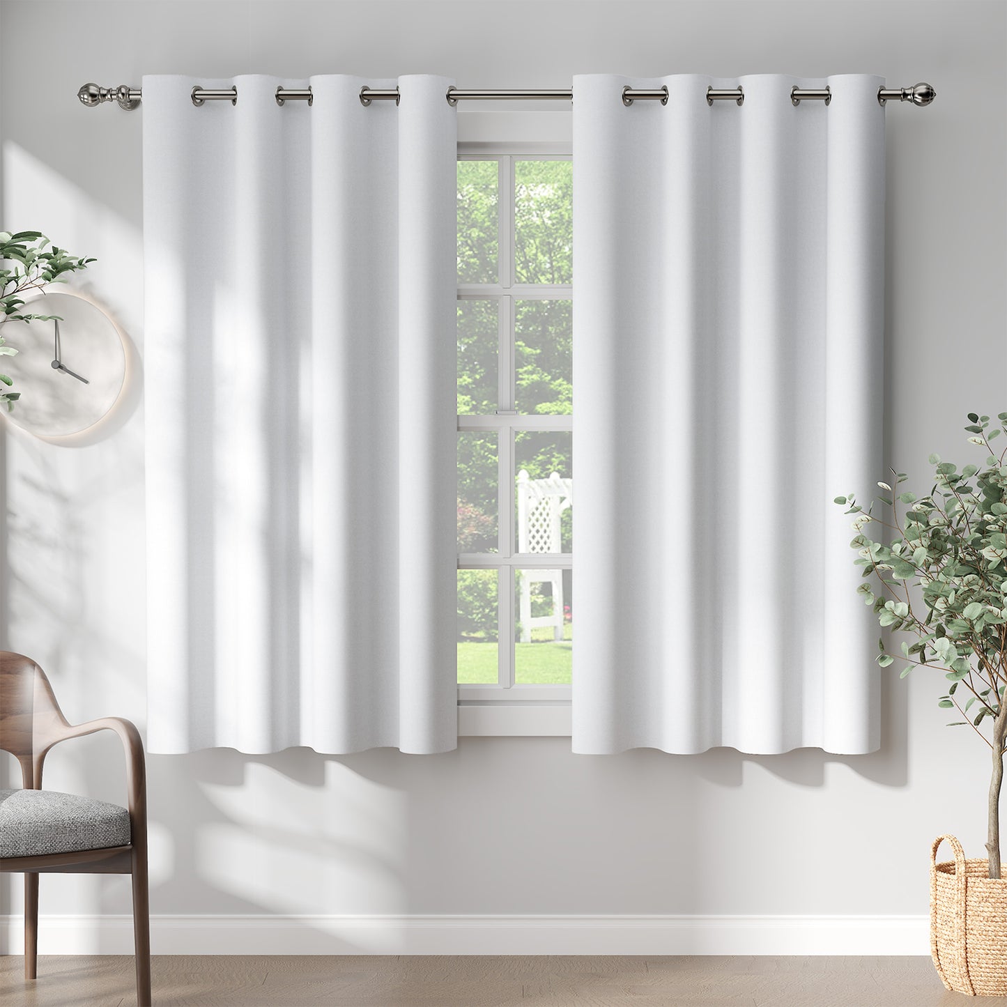 Curtainking Black out Curtain and Drapes Thermal Insulated Grommet Curtains for Living Room 2 Panels
