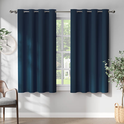 Curtainking Black out Curtain and Drapes Thermal Insulated Grommet Curtains for Living Room 2 Panels