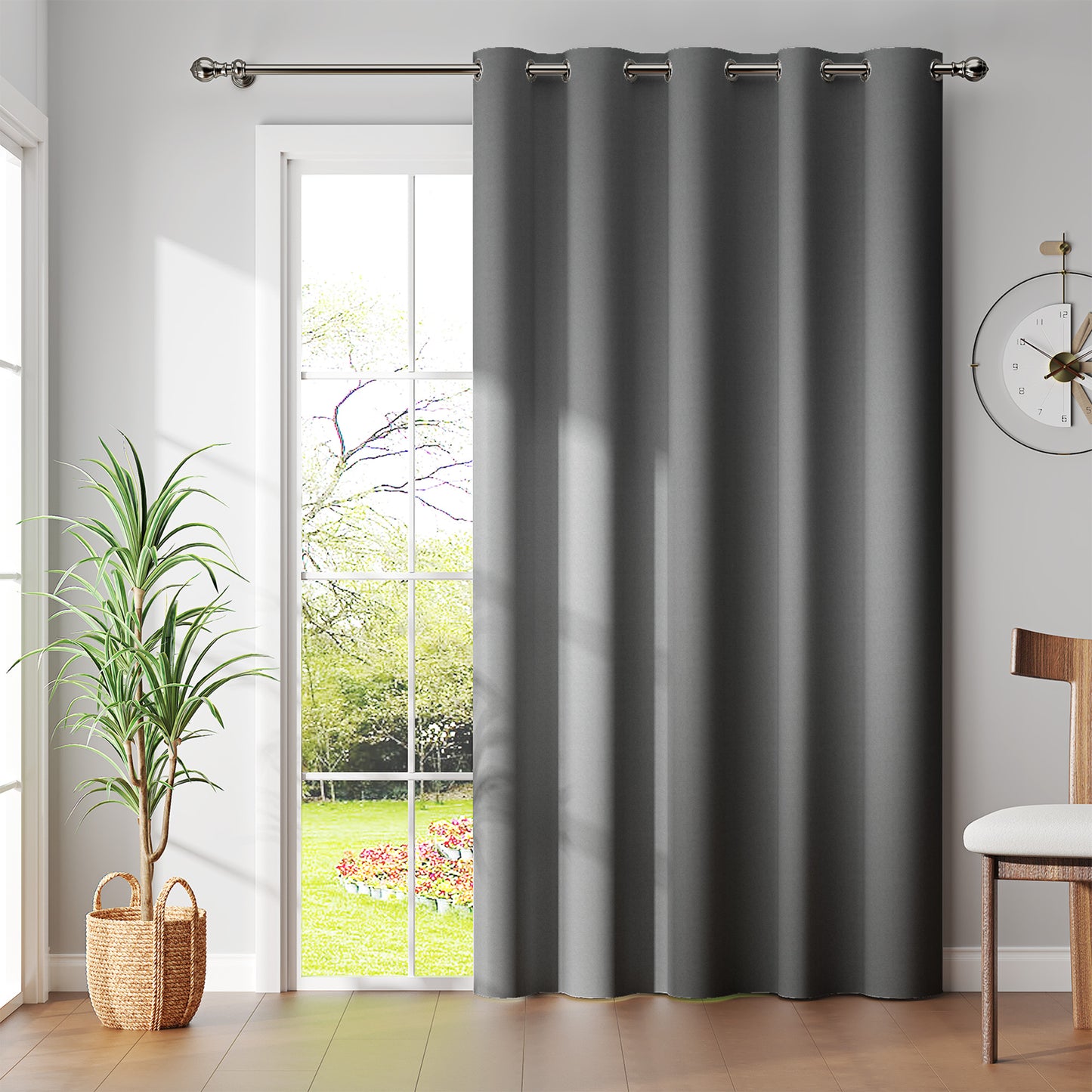 Curtainking Black out Curtain and Drapes Thermal Insulated Grommet Curtains for Living Room 2 Panels