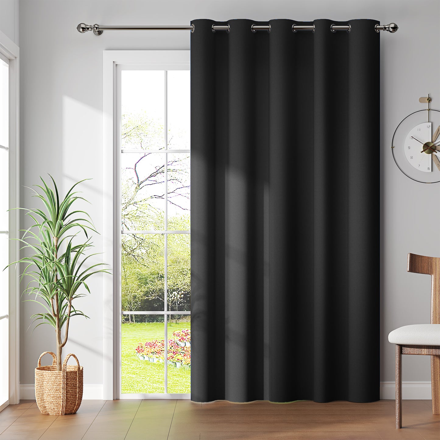 Curtainking Black out Curtain and Drapes Thermal Insulated Grommet Curtains for Living Room 2 Panels