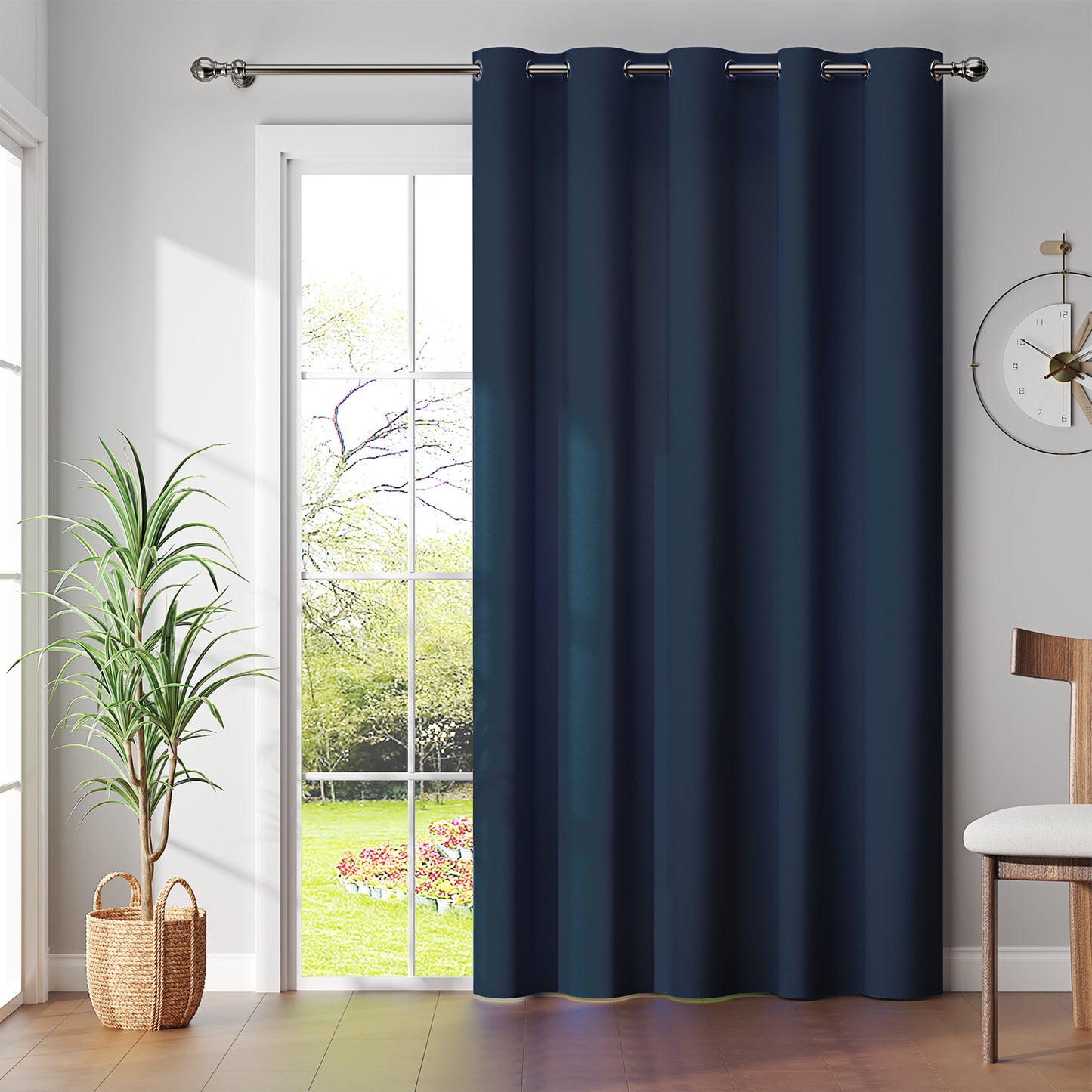 Curtainking Black out Curtain and Drapes Thermal Insulated Grommet Curtains for Living Room 2 Panels