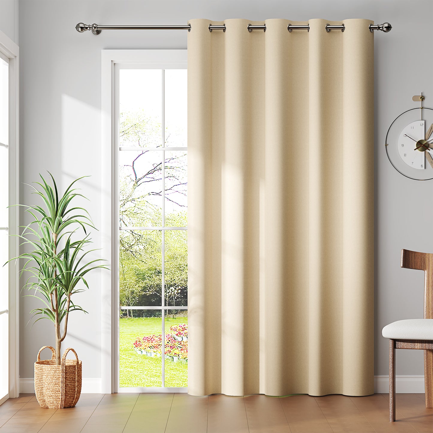 Curtainking Black out Curtain and Drapes Thermal Insulated Grommet Curtains for Living Room 2 Panels