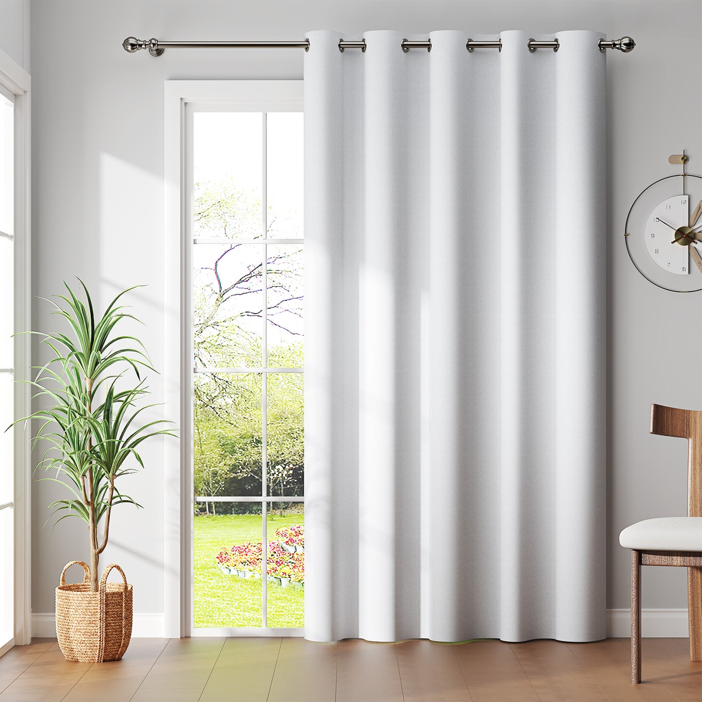 Curtainking Black out Curtain and Drapes Thermal Insulated Grommet Curtains for Living Room 2 Panels