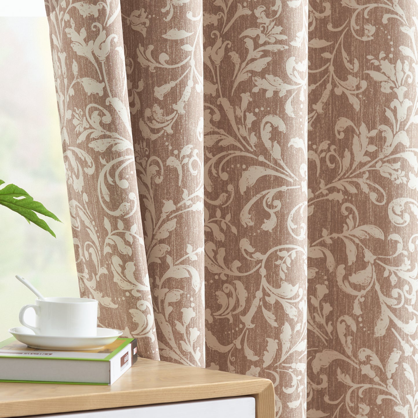 Curtainking Blackout Curtains for Bedroom Thermal Curtains Floral Patterned Living Room Vintage Country Curtain Long 2 Panels