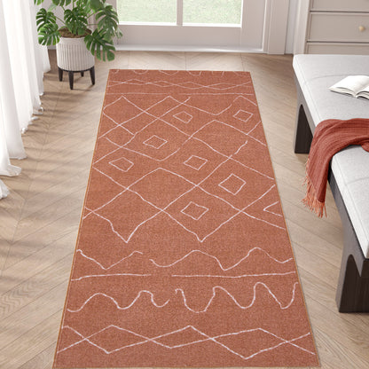 RUGKING Area Rug Washable Rug Front Door Mat Indoor Entrance Rug Boho Nursey Non Slip Carpet for Kitchen Kids Bedroom Living Room