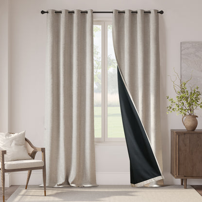 Curtainking Luxury Look Blackout Curtains Grommet Top 1 Panel