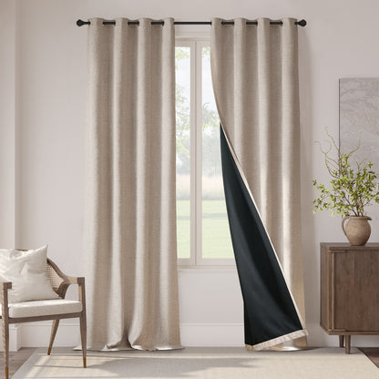 Curtainking Luxury Look Blackout Curtains Grommet Top 1 Panel