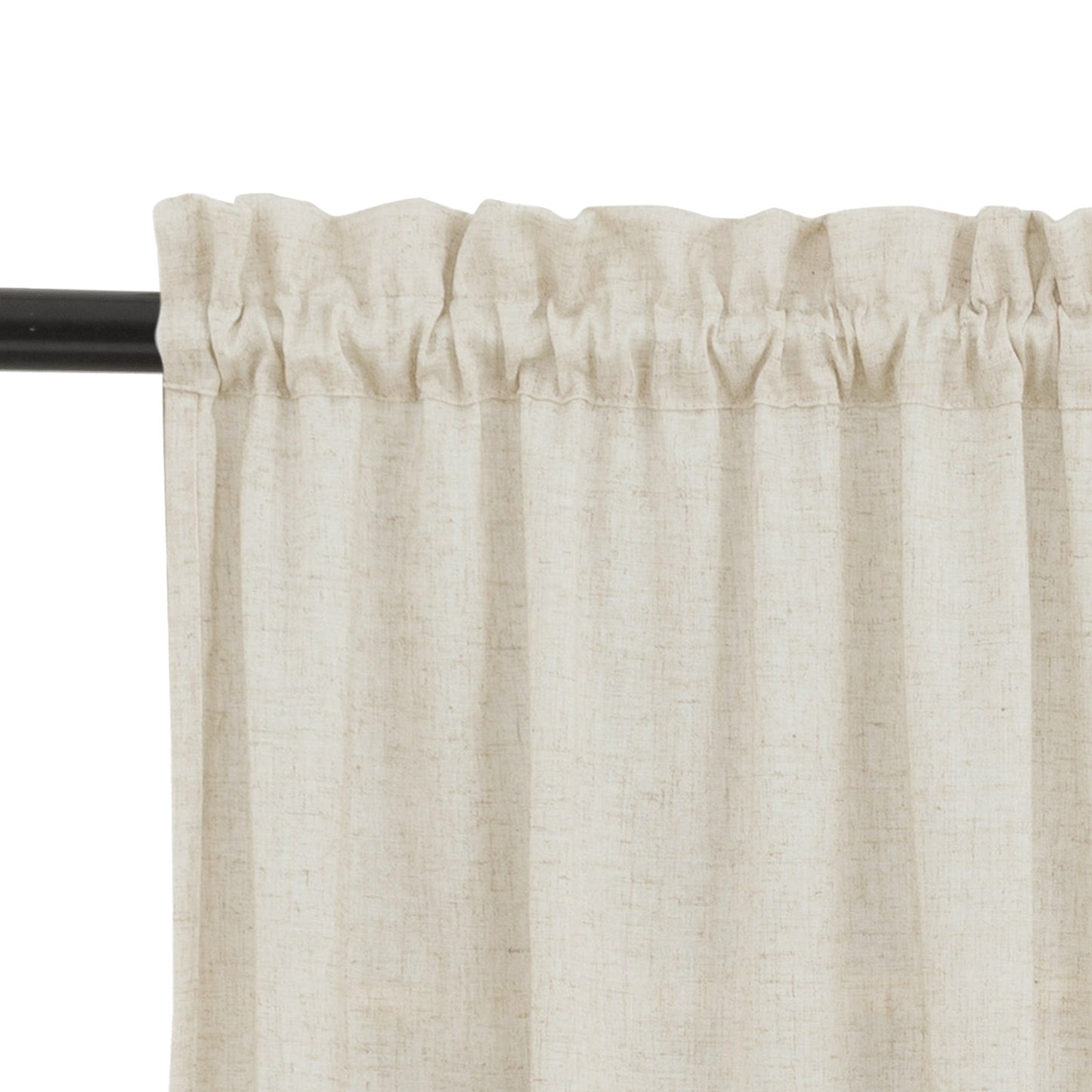 Curtainking Kitchen Curtains and Farmhouse Linen Semi Sheer Cafe Curtains 3-Piece Rod Pocket