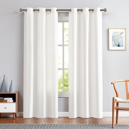 Curtainking Linen Textured Curtains Bedroom Living Room Window Curtain Set Light Filtering Drapes Grommet Top 2 Panels