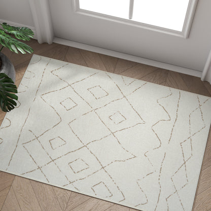 RUGKING Modern Area Rug Washable Rug Boho Carpet Non Slip Mat for Dinning Room Living Room Bedroom
