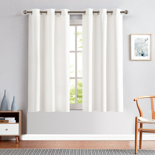 Curtainking Linen Textured Curtains Bedroom Living Room Window Curtain Set Light Filtering Drapes Grommet Top 2 Panels