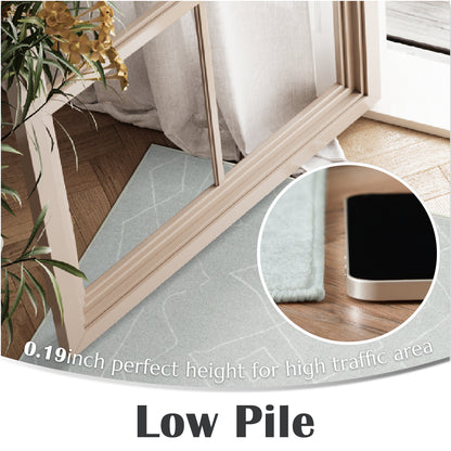 RUGKING Modern Area Rug Washable Rug Boho Carpet Non Slip Mat for Dinning Room Living Room Bedroom