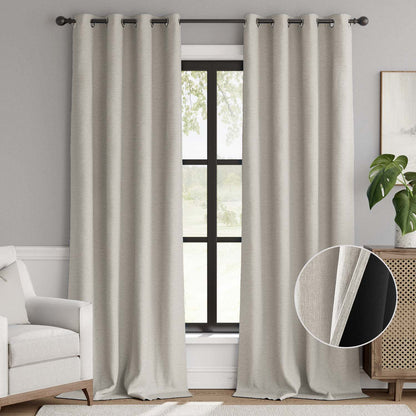 Curtainking Luxury Look Blackout Curtains Grommet Top 1 Panel