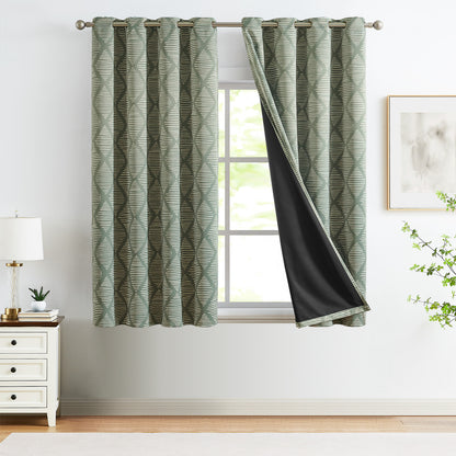 Curtainking Blackout Curtains Set of 2 with Grommet Thermal Insulation, Ideal for Living Room Bedroom Windows