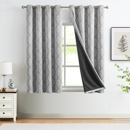 Curtainking Blackout Curtains Set of 2 with Grommet Thermal Insulation, Ideal for Living Room Bedroom Windows