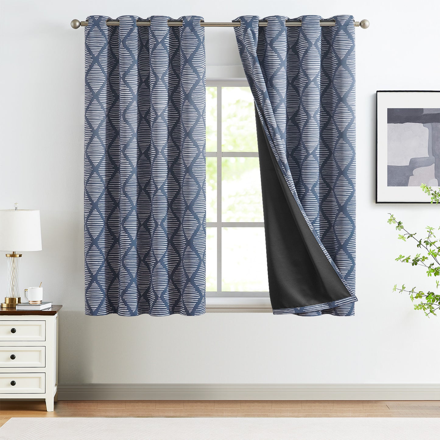 Curtainking Blackout Curtains Set of 2 with Grommet Thermal Insulation, Ideal for Living Room Bedroom Windows
