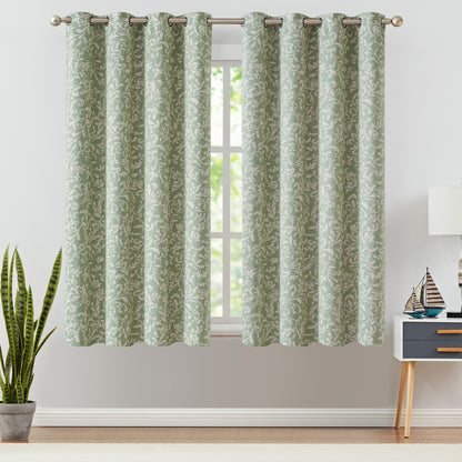 Curtainking Blackout Curtains for Bedroom Thermal Curtains Floral Patterned Living Room Vintage Country Curtain Long 2 Panels