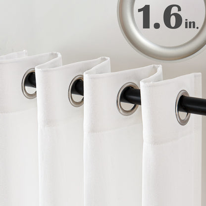 CURTAINKING Linen Texture Curtains Drapes Bedroom Living Room Thermal Insulated Window Treatment Grommet Top 2 Panels