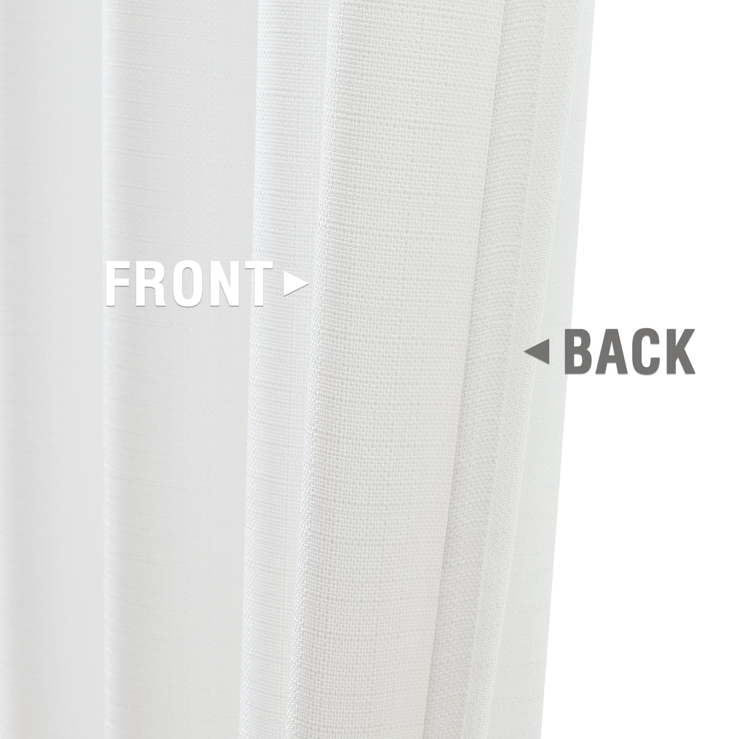 2 Pack Linen Textured Curtains Bedroom Living Room Window Curtain Set Light Filtering Drapes Grommet Top 2 Panels