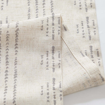 Curtainking Linen Blend Curtains Light Filtering Geometric Striped Boho Farmhouse Grommet Curtains for Living Room Pack of 2