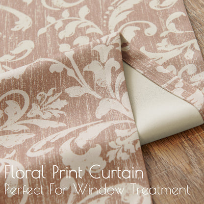 Curtainking Blackout Curtains for Bedroom Thermal Curtains Floral Patterned Living Room Vintage Country Curtain Long 2 Panels