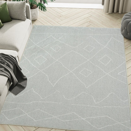 RUGKING Modern Area Rug Washable Rug Boho Carpet Non Slip Mat for Dinning Room Living Room Bedroom