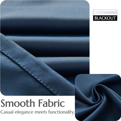 Curtainking Black out Curtain and Drapes Thermal Insulated Grommet Curtains for Living Room 2 Panels