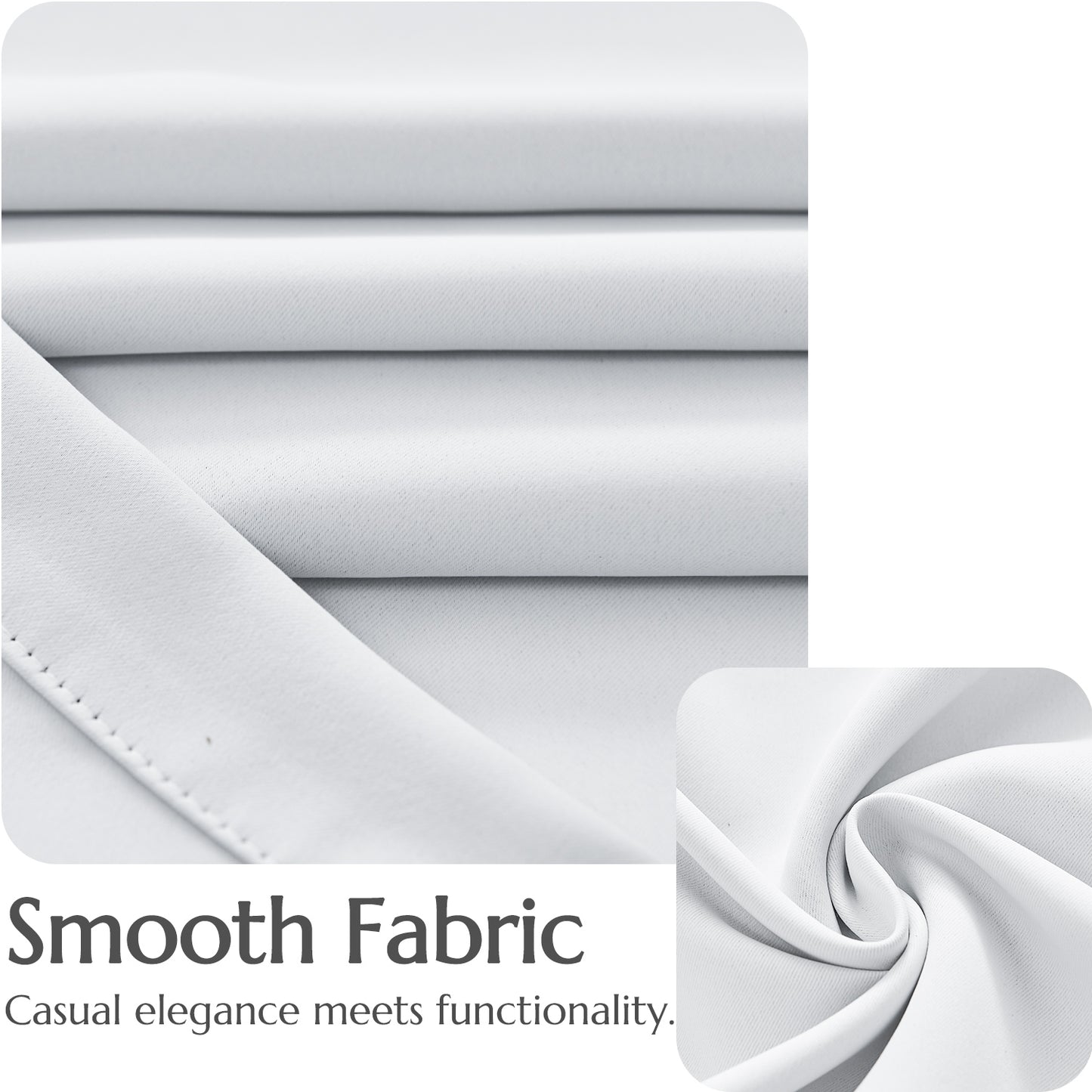 Curtainking Black out Curtain and Drapes Thermal Insulated Grommet Curtains for Living Room 2 Panels