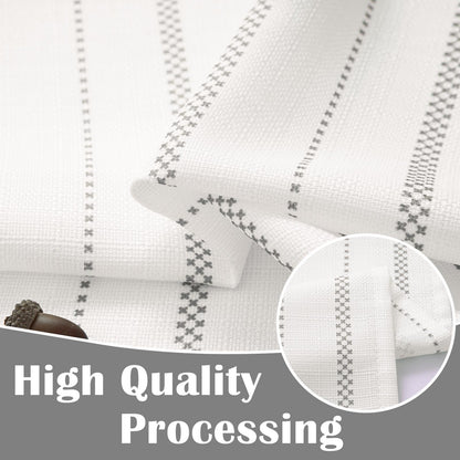 Curtainking Cafe Curtains Small Window Curtains Light Filtering Curtains 2 Panels of Boho Striped Kitchen Curtains for Half Windows