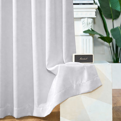 TOPICK Blackout Curtains  Grommet Solid Curatins Thermal Insulated Drapes for Kitchen Bedroom Living Room 2 Panels