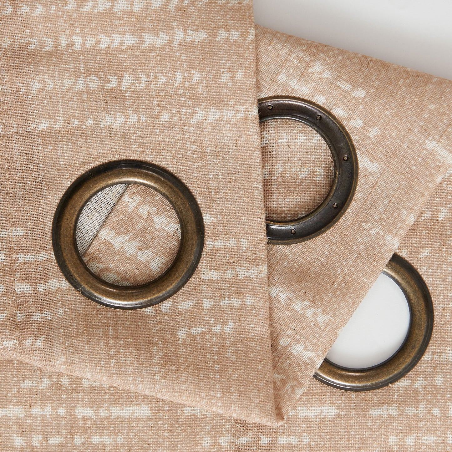 Curtainking Linen Blend Curtains Light Filtering Geometric Striped Boho Farmhouse Grommet Curtains for Living Room Pack of 2