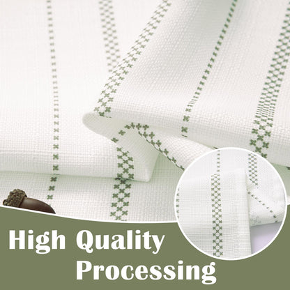 Curtainking Cafe Curtains Small Window Curtains Light Filtering Curtains 2 Panels of Boho Striped Kitchen Curtains for Half Windows